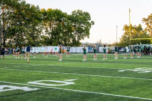 Trinity High School cheer leaders.