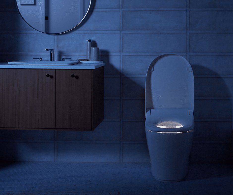 Smart Kohler toilet.