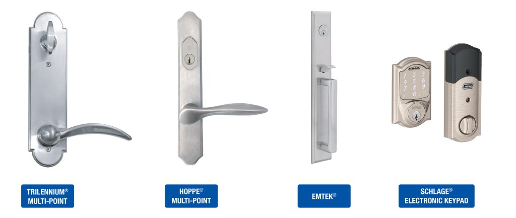 Image showing options of different deadbolt locks.